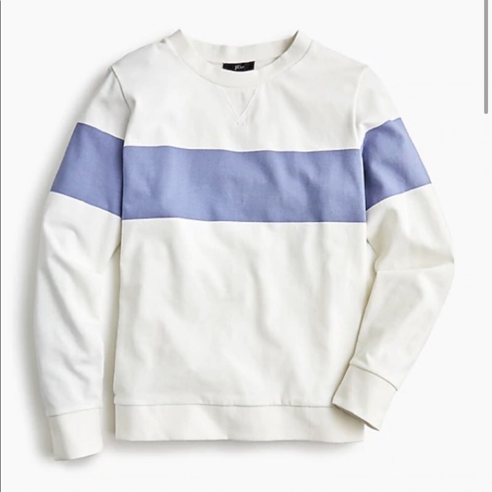 ISO WTB jcrew colorblock pullover in blue
